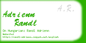 adrienn randl business card